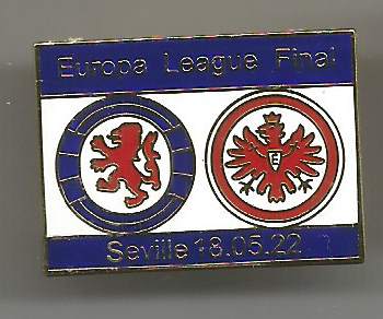 Pin EUROPA LEAGUE FINAL Glasgow Rangers- Eintracht Frankfurt eck